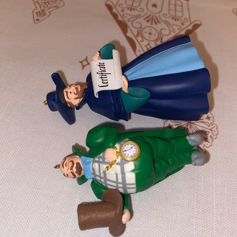 VTG Hallmark Keepsake The Wizard Of Oz Munchkinland Mayor & Coroner Ornament SET